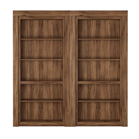 Traditional Double Bookcase - Murphy Door