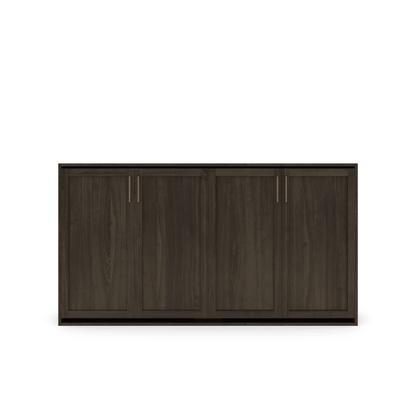 Horizontal Murphy Bed Cherry Shaker Panel Closed