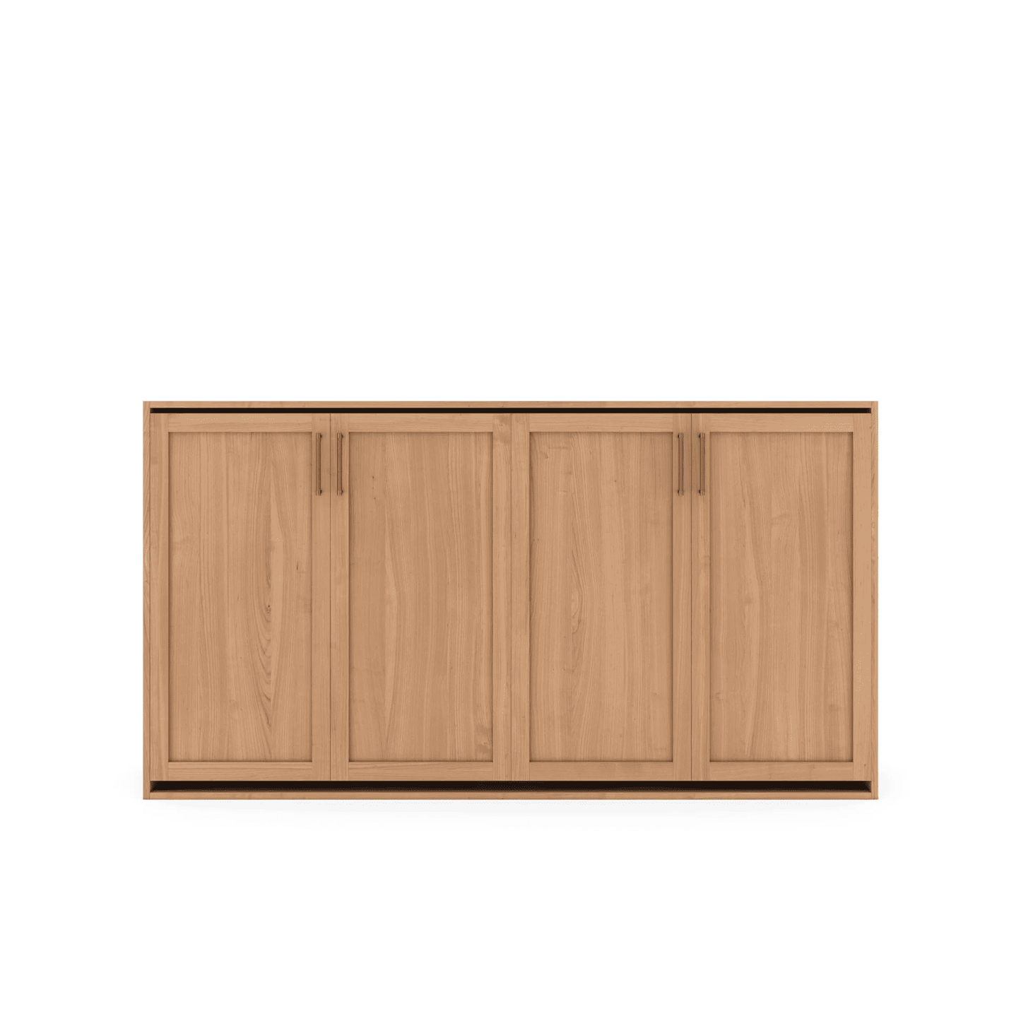 Horizontal Murphy Bed Cherry Shaker Panel Closed