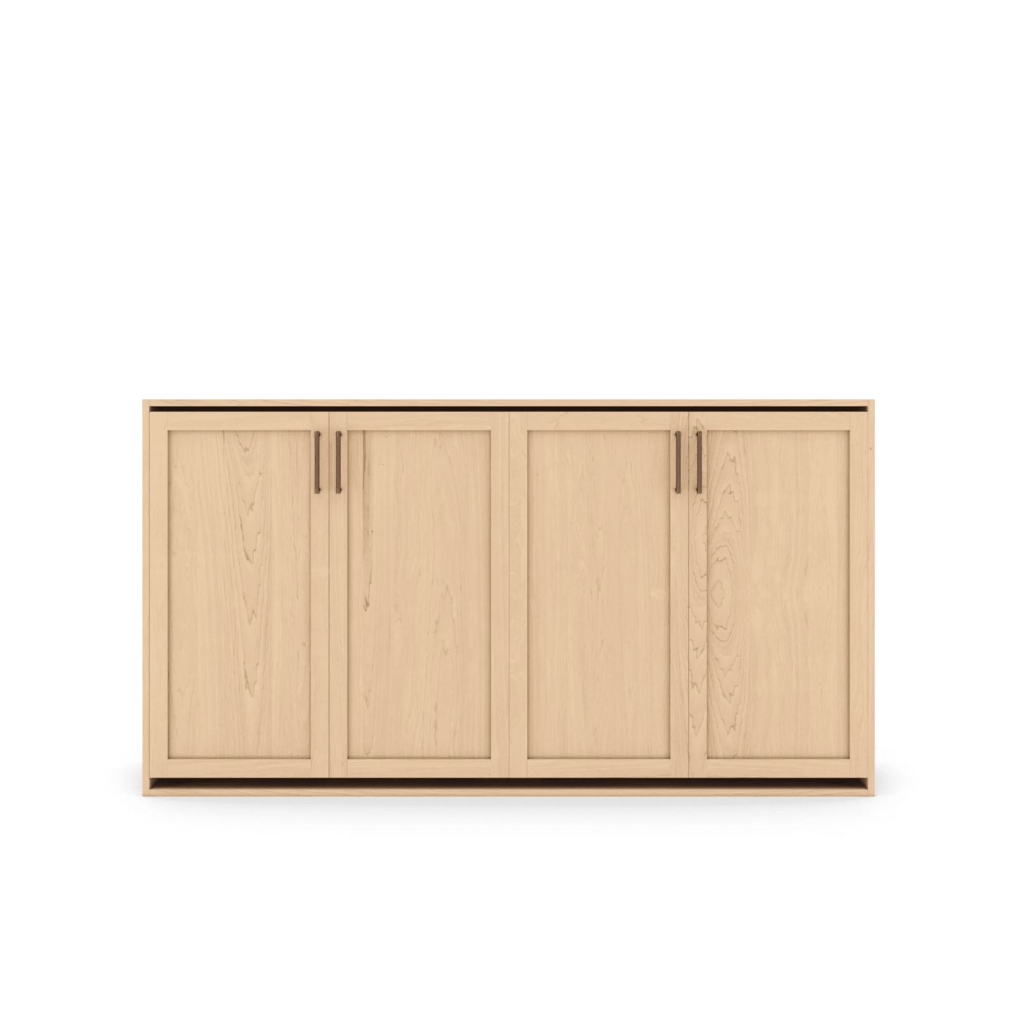 Horizontal Murphy Bed Maple Shaker Panel Closed