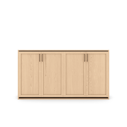 Horizontal Murphy Bed Maple Shaker Panel Closed