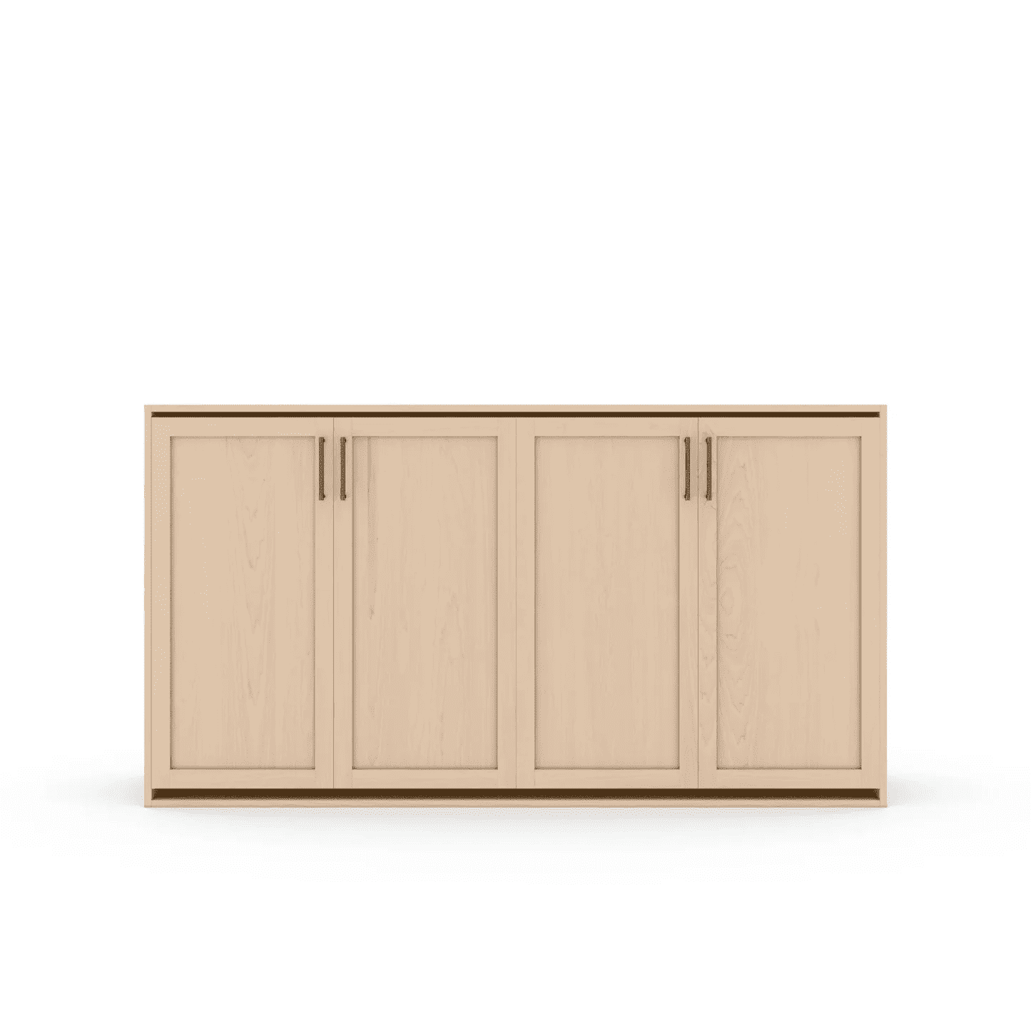 Horizontal Murphy Bed Maple Shaker Panel Closed