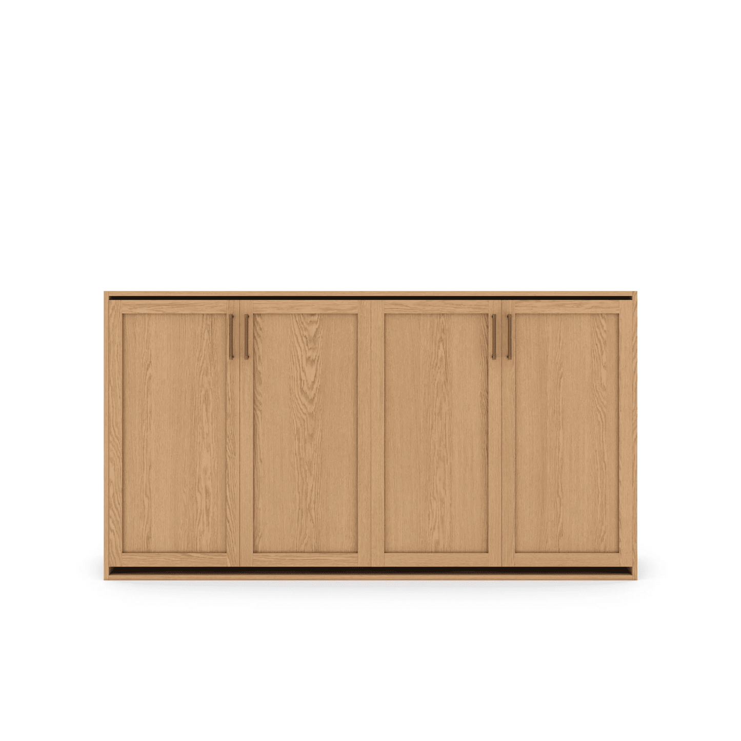 Horizontal Murphy Bed Oak Shaker Panel Closed