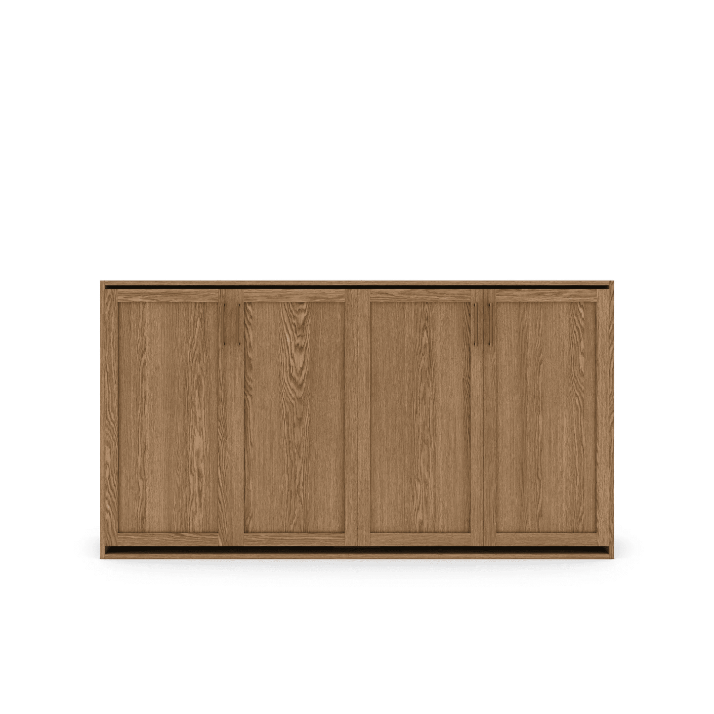 Horizontal Murphy Bed Oak Shaker Panel Closed