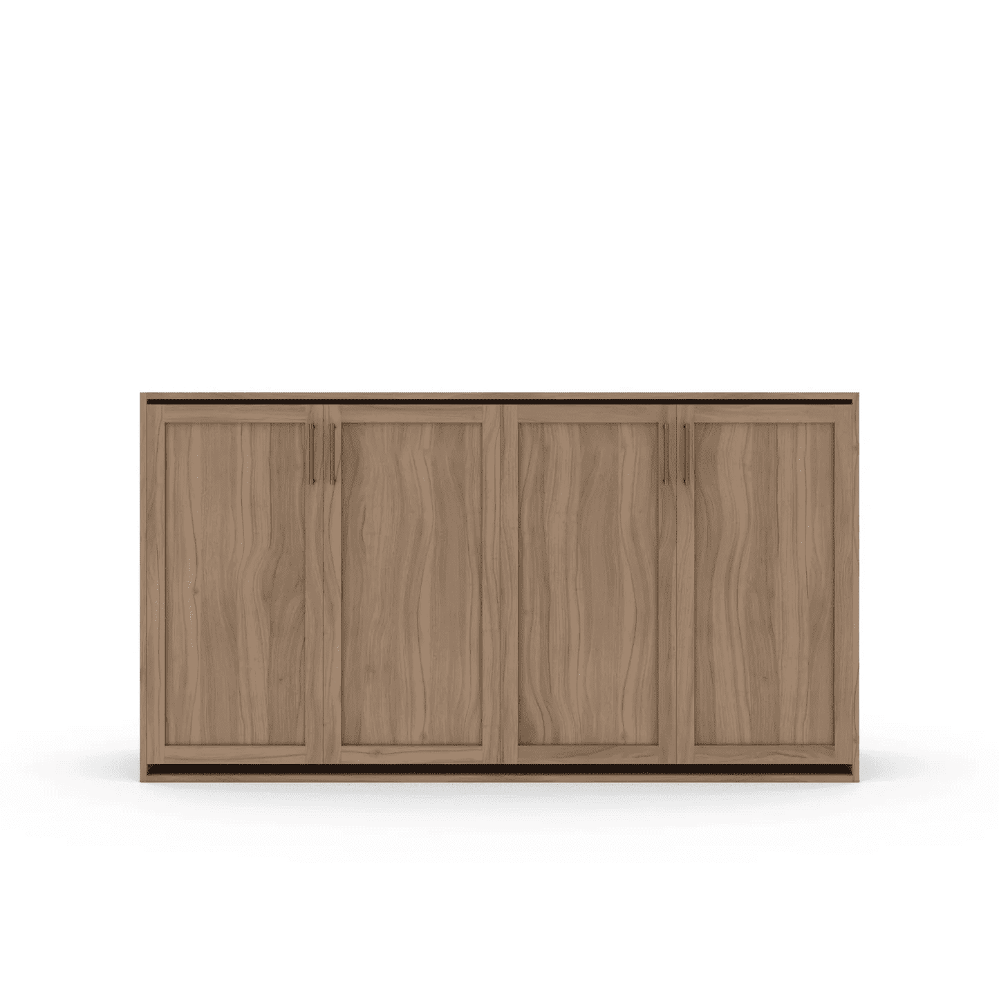 Horizontal Murphy Bed Walnut Shaker Panel Closed